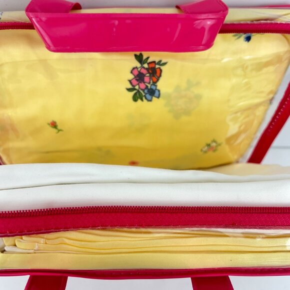 Cynthia Rowley Double Full Sheet Set Yellow Floral Cotton Sateen - Picture 8 of 9